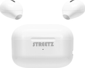 Streetz BT 5.0 Mini Earbuds Ladecase, weiß TWS-114