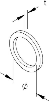 HKL Anschlussgewindedichtring M12 987PERB/M12