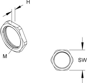 HKL Sechskantmutter 420M32