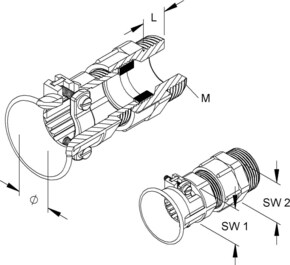 HKL Kabelverschraubung 1230M4029