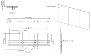 Vogels LED-Wandadapter f.Optoma Quad 163Z INT8302 sw
