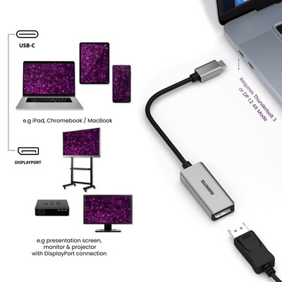 MARMITEK Adapter USB Typ C zu Display Port MARMITEK ConUSB-C/DP