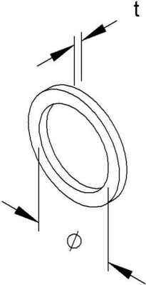 HKL Anschlussgewindedichtring M63 987M63