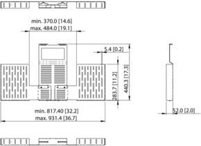 Vogels Erweiterungsset f.PFA 9165 PFA9166 sw