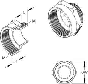 HKL Erweiterungsstutzen 1891M1216
