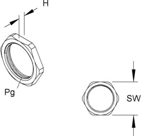 HKL Sechskantmutter 420/36