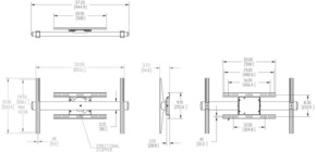 Vogels XL-Display Wandhalterung flach,rotierbar PFW6858 sw