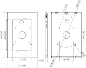 Vogels Sicherungsgehäuse TabLock,SamsungGTabA PTS1229 alu-sw