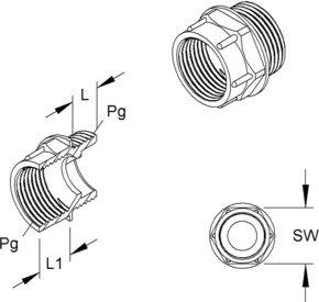 HKL Reduzierzwischenstutzen 1894/1109