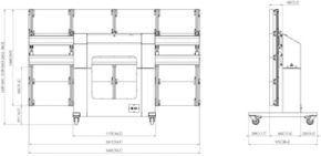 Vogels Wagen motorbetrieben f.Philips TLWE78001 sw