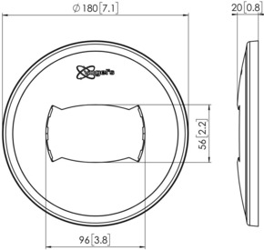 Vogels Connect-it Deckenblende Einzelartikel PFA9108 weiß