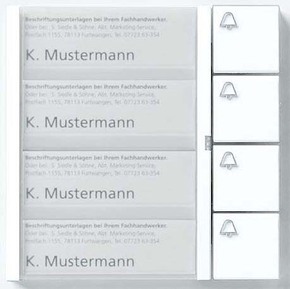 Siedle&Söhne Tasten-Modul si/met TM 612-4 SM