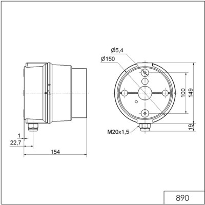 Werma Dauerleuchte ge 12-240V 89030000