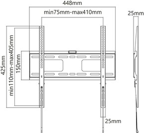 Goobay TV-Wandhalterung Pro FIXED (M) 49890