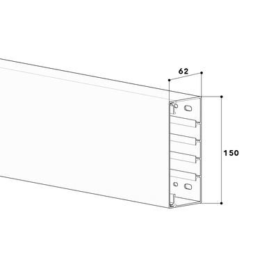GGK FB-Kanal 60x150 lichtgrau 4480