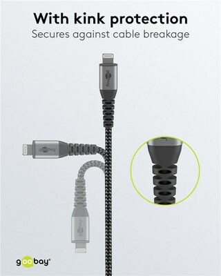Goobay Sync/Ladekabel Lightning USB-A,0,5m 49267