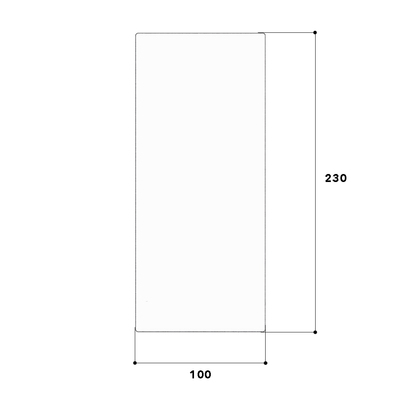 GGK FB-Endplatte 100x230 lichtgrau 4503