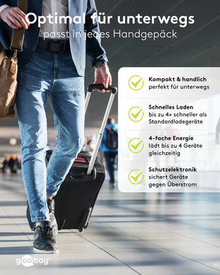 Goobay Multiport-Schnellladegerät USB-C PD GaN,100W,ws 65556