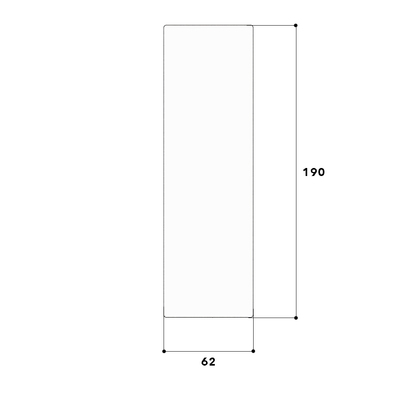 GGK FB-Endplatte 60x200 lichtgrau 4487