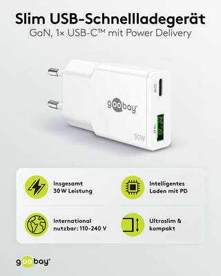Goobay USB-C-Textilkabel 60W,5m 75739