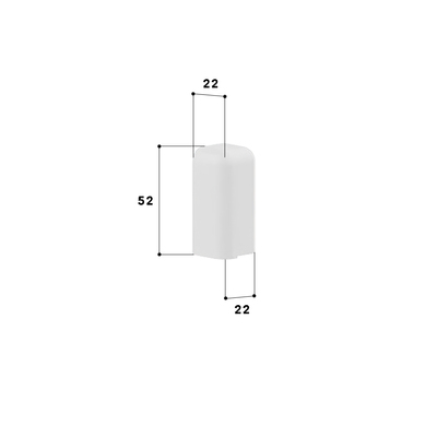 GGK SL-Endstück 20x50 alp links 114925