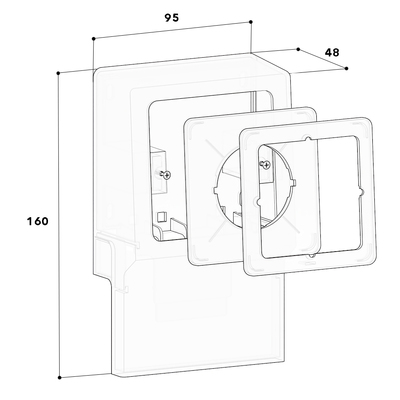 GGK SL/SLT-Gerätetank 1-fach m.Zentralsch. alp 11968