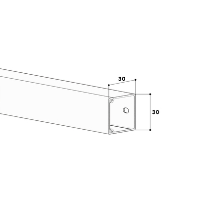 GGK LFG-Kanal 30x30 weiß 1015