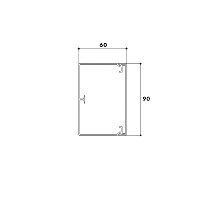 GGK LFG-Kanal 60x90 weiß 1020