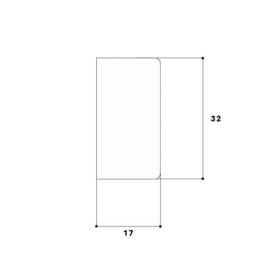 GGK LFG-Endplatte 40x90 weiß 1087