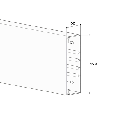 GGK FB-Kanal 60x200 weiß 1024