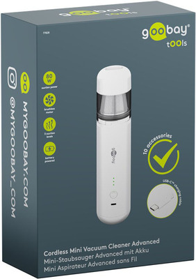 Goobay Stab-Staubsauger USB-C-Ladeanschluss 77828