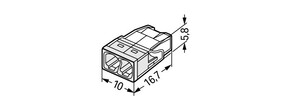 WAGO GmbH & Co. KG Verbindungsdosenklemme 2x 0.5-2.5 weiß 2273-202