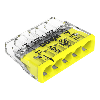 WAGO GmbH & Co. KG Verbindungsdosenklemme 5x 0.5-2.5 gelb 2273-205
