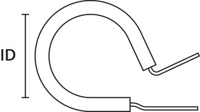 HellermannTyton Befestigungs-Clip PVC-BK/ML AFCS16-GS