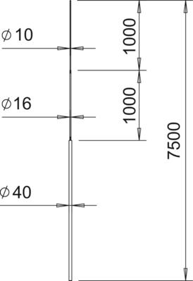 OBO Bettermann Vertr Fangstange f.Dreibeinstativ 101 3B-7500
