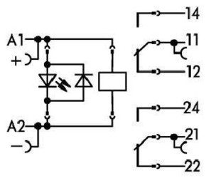 WAGO GmbH & Co. KG Stecksockel m.Relais 2W,24VDC 788-412
