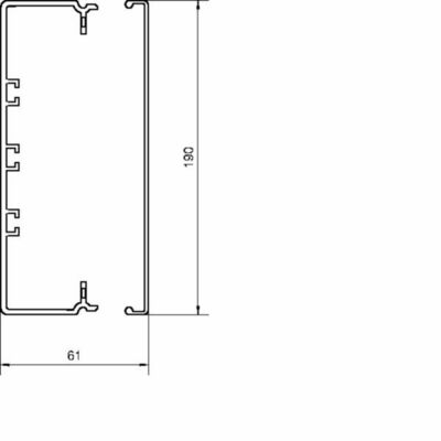 Tehalit Installationskanal FB 60190 lgr