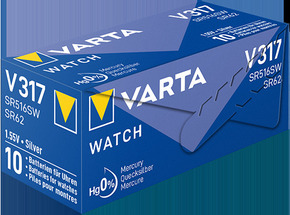 Varta Cons.Varta Uhren-Batterie 1,55V/10mAh/Silber V 317 Stk.1 Varta Cons.Varta Uhren-Batterie 1,55V/10mAh/Silber V 317 Stk.1