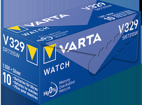 Varta Cons.Varta Uhren-Batterie 1,55V/37mAh/Silber V 329 Stk.1
