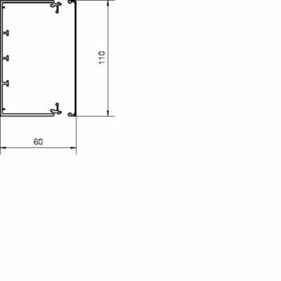 Tehalit Leitungsführungskanal B110xH60mm LF 601100 gr