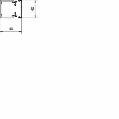 Tehalit Leitungsführungskanal B40xH40mm LF 400400 lgr