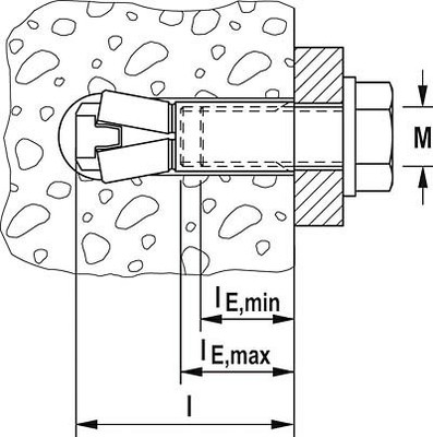 Fischer Deutschl. Zykon Einschlaganker FZEA II 12x40 M10 C
