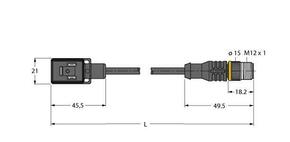 Turck Ventilsteckverbinder Bauform B VBS02-S80 #6606734