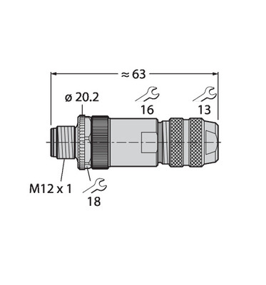 Turck Stecker CMBS8151-0