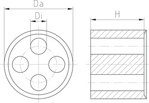 Jacob Dichteinsatz M25 6x4 WJ-DM 25/6x4