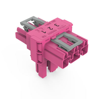 WAGO GmbH & Co. KG T-Verteiler 3-polig Kod. B,pink 770-1613