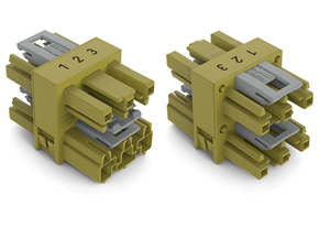 WAGO GmbH & Co. KG 3-fach-Verteiler 3-polig Kod. B,hellgrün 770-1715