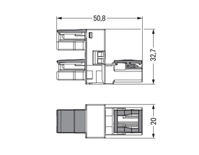 WAGO GmbH & Co. KG h-Verteiler 2-polig Kod. B,grau 770-1751