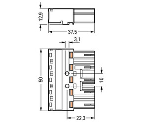WAGO GmbH & Co. KG Stecker 5-polig Kod. B,grau 770-255/060-000
