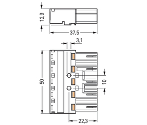 WAGO GmbH & Co. KG Stecker 5-polig Kod. B,grau 770-255/064-000